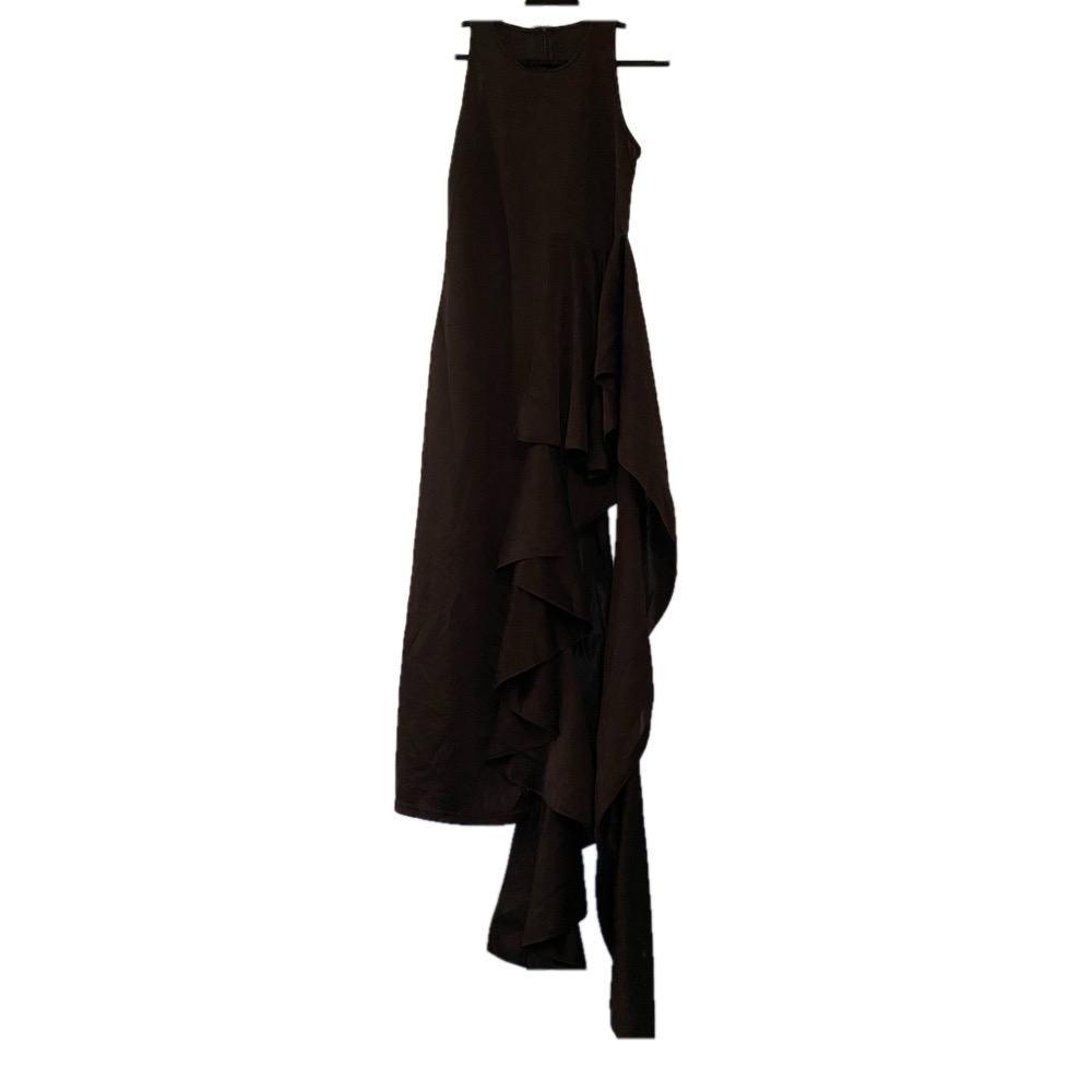 🎈Long Black elegant high low evening  formal witchycore dress